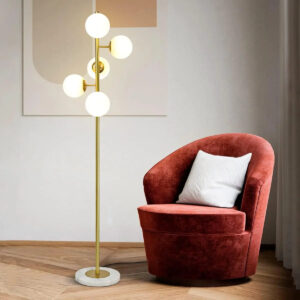 Modern 5 Globe Living Room Floor Lamp