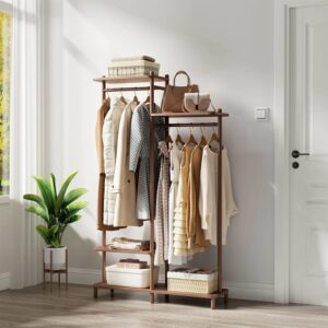 39 Heavy Duty Wood Wardrobe Clothes Rack
