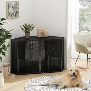 47.2 Nunez Large Corner Dog Crates Furniture