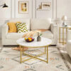 Reid Round Marble Coffee Table