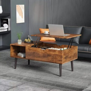 Loui Rustic Lift Top Farmhouse Coffee Table