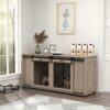 70.9 Shelby Double Dog Crate Furniture For 2 Dogs