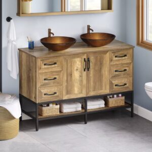 47 Double Bathroom Vanity Cabinet With Sink