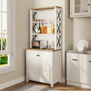 Thalia Kitchen Pantry Cabinet Hutch