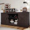 Harri Farmhouse Sideboard Buffet Cabinet