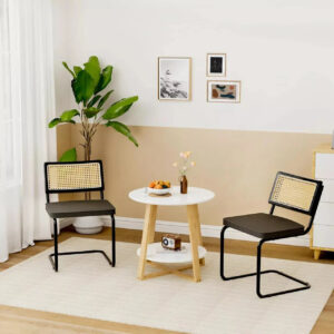 Frank Mid Century Rattan Dining Chair (Set of 2)