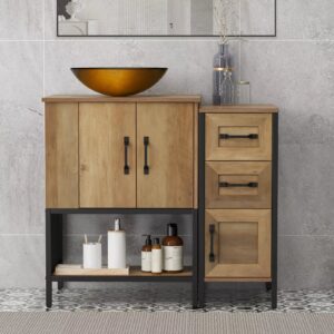35 Industrial Bathroom Vanity Cabinet With Sink