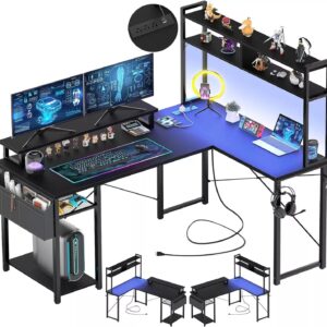 Clark L Shaped Gaming Corner Desk