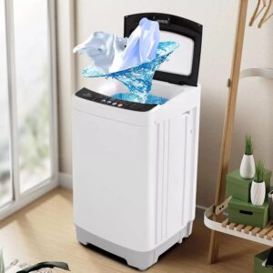 17.8lbs Portable Apartment Ventless Washer & Spin Dryer (Glass)
