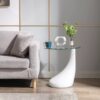 Glass Living Room End Table
