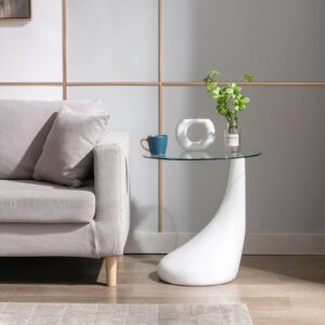 Glass Living Room End Table