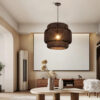 Black Bamboo Kitchen Pendant Light