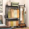 58 Heavy Duty Wardrobe Clothes Rack
