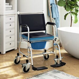Ophelia Elderly Shower Commode Wheelchair