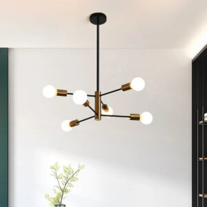 6 Bulbs Sputnik Dining Room Chandelier