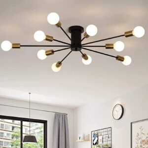10 Bulbs Sputnik Dining Room Chandelier