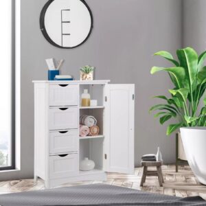 Small Freestanding Bathroom Linen Cabinet