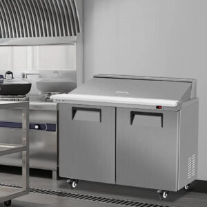 2 Door Commercial Sandwich Refrigerator
