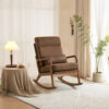 Wiley Modern Cushioned Rocking Armchair