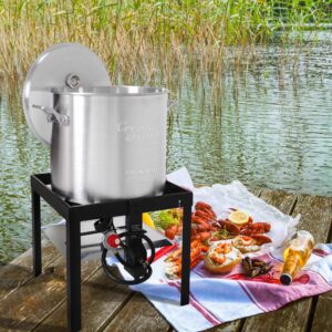 100 QT Seafood Boiling Kit with 100.000 BTU Burner