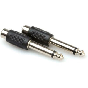 HOSA GPR-101 RCA Female to 1/4 Inch TSM. Pair