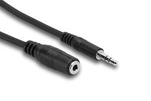 Hosa MHE-110 Headphone Ext. Cable 3.5mm TRSF to 3.5mm TRSM 10ft