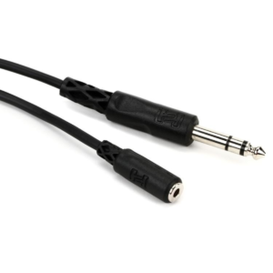 Hosa MHE-310 TRS Mini Female to TRS 1/4 Male Headphone Extension Cable - 10'