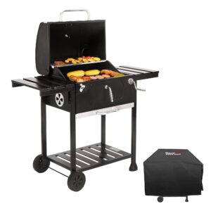 24-Inch Charcoal Grill with Cover - 490 sq. in. Cooking Area