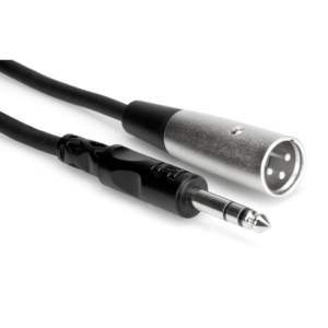 Hosa STX-102M 1/4 TRSM to XLR3M. 2ft