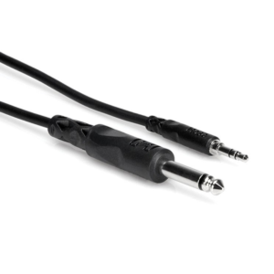 Hosa CMP-110 1/4in TS to 3.5mm TRS. 10ft