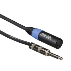 Whirlwind STF06 Cable - Adapter. 1/4 TRSM to XLRF. 06'. Accusonic+2