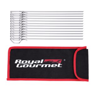 13-Inch Flat BBQ Skewers. Set of 12