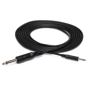Hosa CMP-305 3.5mm TS to 1/4in TS. 5ft