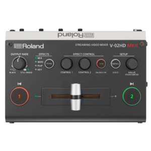 Roland V-02HD MKII Multi-Format Video Mixer with Streaming