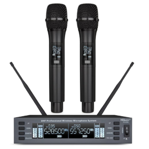 Hiberr YU-E20H 2-channel Wireless Microphone System (2) hand-held