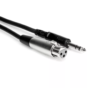 Hosa STX-115F 1/4 TRS to XLR3F. 15ft