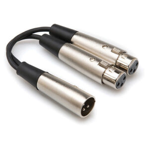 Hosa YXF-119 Dual XLR3F to 1 XLR3M