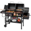 2-Burner Gas & Charcoal Combo Grill