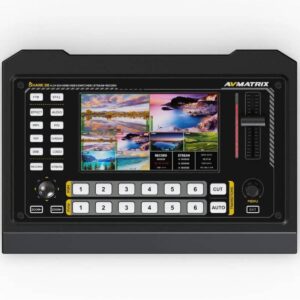 AVMatrix Shark S6 6-Ch SDI/HDMI Video Switcher with Streaming. Recording. PTZ Control